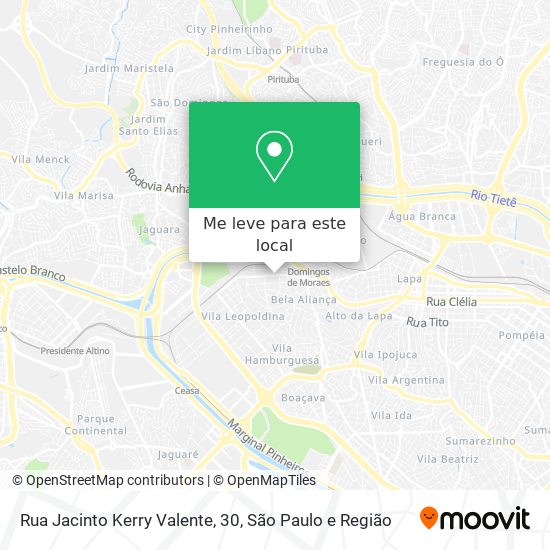 Rua Jacinto Kerry Valente, 30 mapa