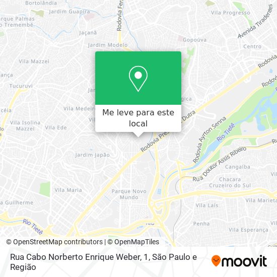 Rua Cabo Norberto Enrique Weber, 1 mapa