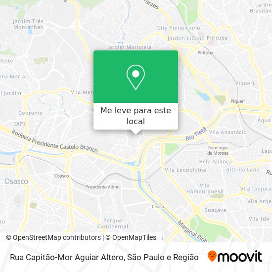 Rua Capitão-Mor Aguiar Altero mapa