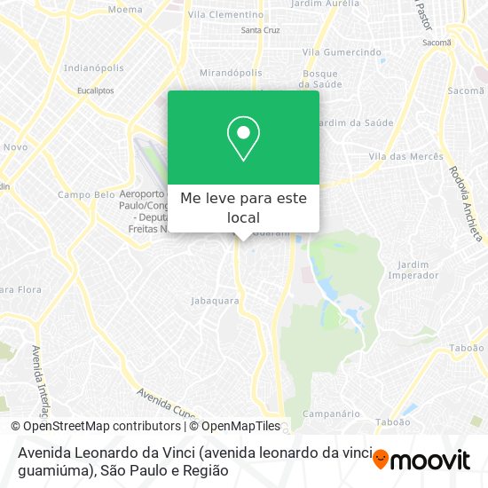 Avenida Leonardo da Vinci (avenida leonardo da vinci guamiúma) mapa