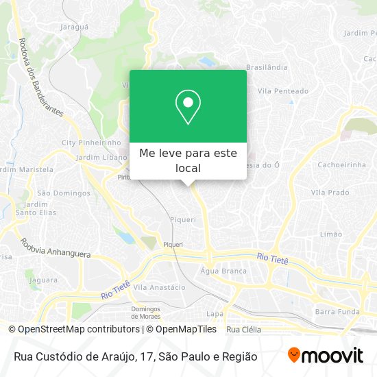 Rua Custódio de Araújo, 17 mapa