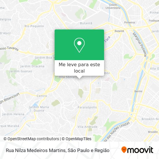 Rua Nilza Medeiros Martins mapa