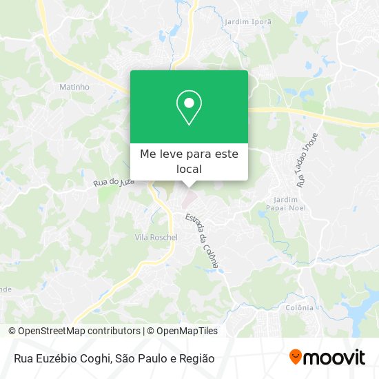 Rua Euzébio Coghi mapa
