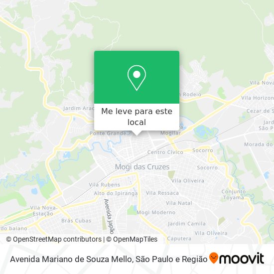 Avenida Mariano de Souza Mello mapa