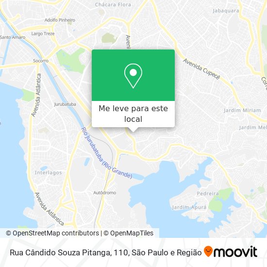 Rua Cândido Souza Pitanga, 110 mapa