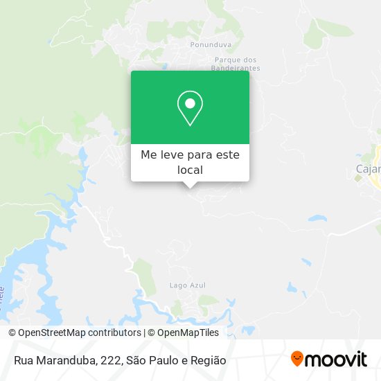 Rua Maranduba, 222 mapa