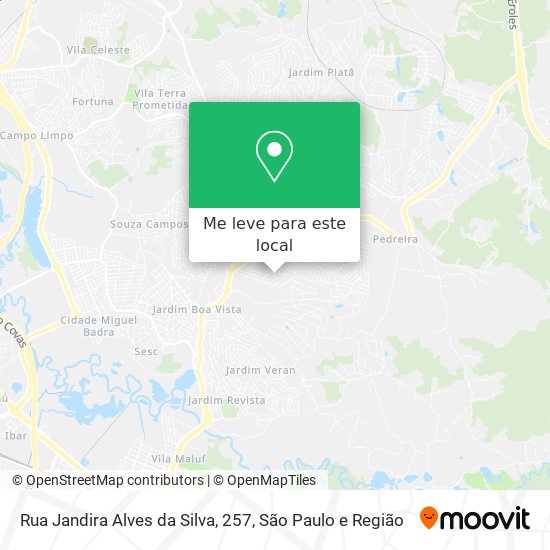 Rua Jandira Alves da Silva, 257 mapa