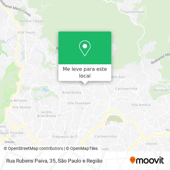 Rua Rubens Paiva, 35 mapa