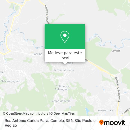 Rua Antônio Carlos Paiva Camelo, 356 mapa