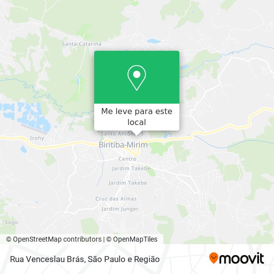 Rua Venceslau Brás mapa