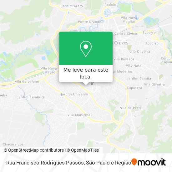 Rua Francisco Rodrigues Passos mapa