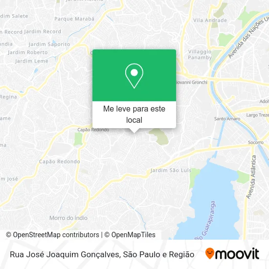 Rua José Joaquim Gonçalves mapa