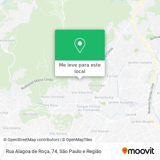 Rua Alagoa de Roça, 74 mapa