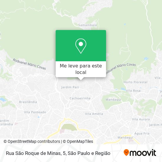 Rua São Roque de Minas, 5 mapa