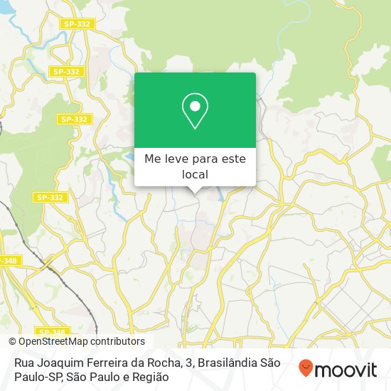 Rua Joaquim Ferreira da Rocha, 3, Brasilândia São Paulo-SP mapa