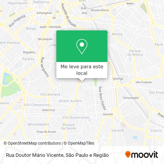 Rua Doutor Mário Vicente mapa