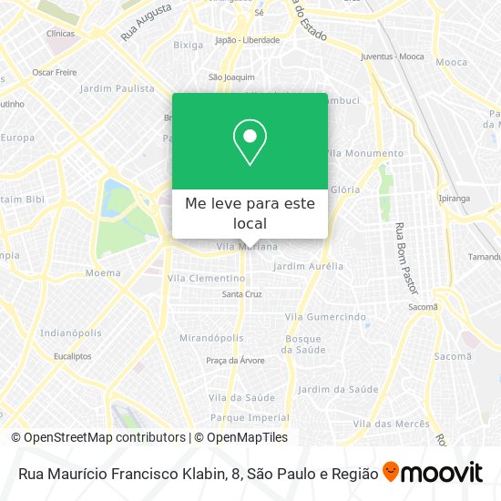 Rua Maurício Francisco Klabin, 8 mapa