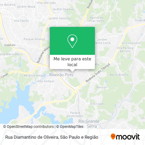 Rua Diamantino de Oliveira mapa