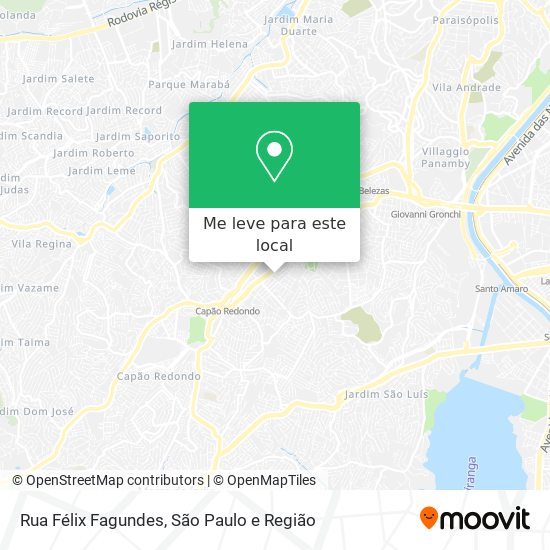 Rua Félix Fagundes mapa