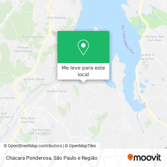 Chácara Ponderosa mapa