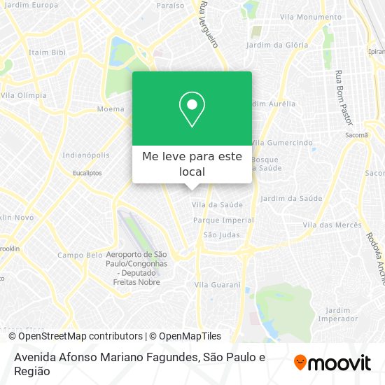 Avenida Afonso Mariano Fagundes mapa