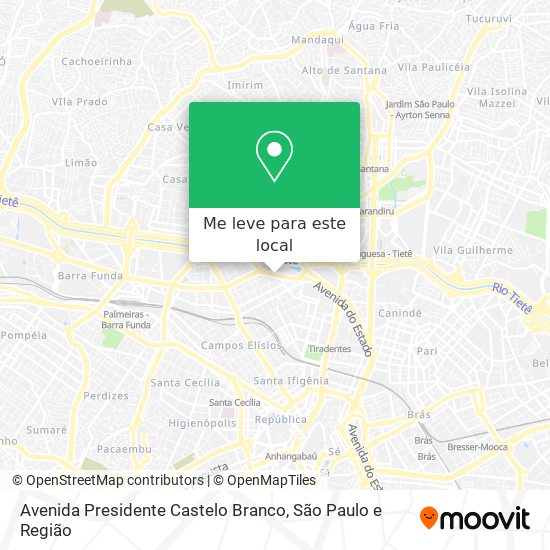 Avenida Presidente Castelo Branco mapa
