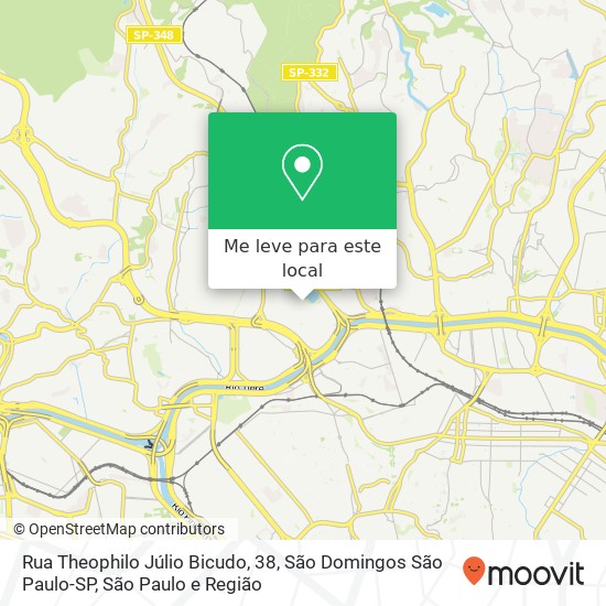 Rua Theophilo Júlio Bicudo, 38, São Domingos São Paulo-SP mapa