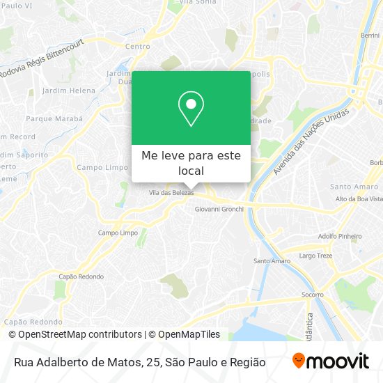 Rua Adalberto de Matos, 25 mapa