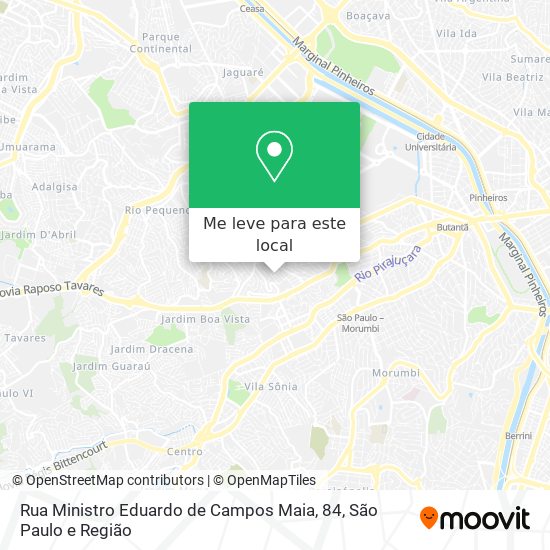 Rua Ministro Eduardo de Campos Maia, 84 mapa