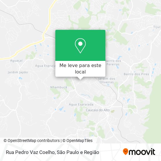 Rua Pedro Vaz Coelho mapa