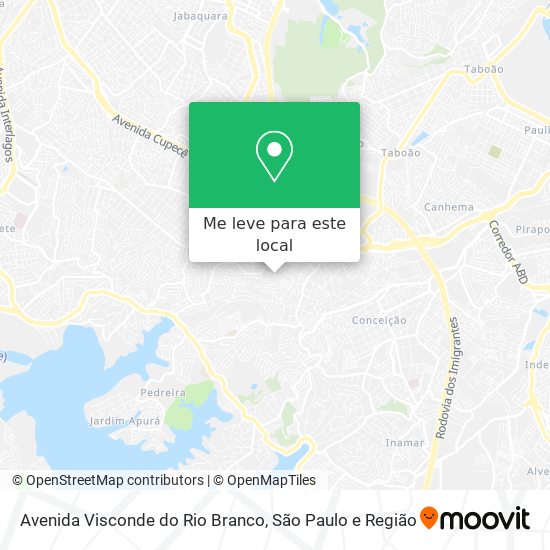 Avenida Visconde do Rio Branco mapa