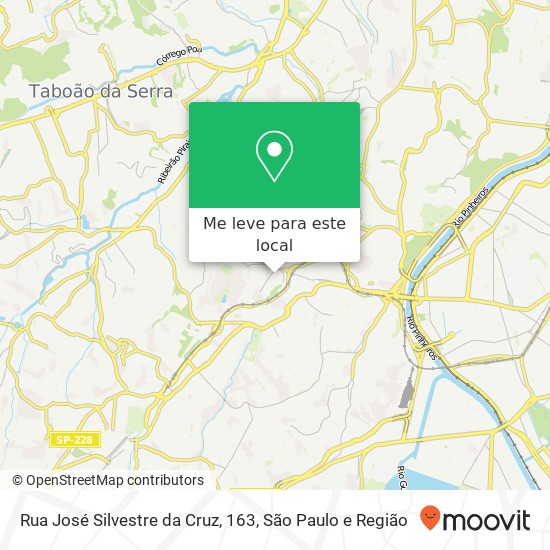Rua José Silvestre da Cruz, 163, Campo Limpo São Paulo-SP mapa