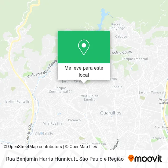 Rua Benjamin Harris Hunnicutt mapa