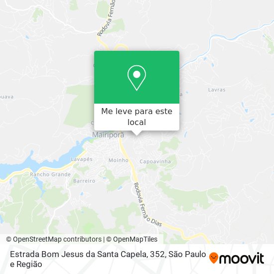 Estrada Bom Jesus da Santa Capela, 352 mapa