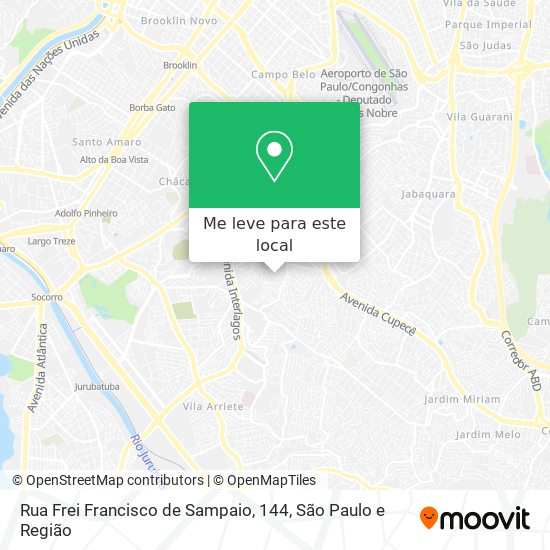 Rua Frei Francisco de Sampaio, 144 mapa