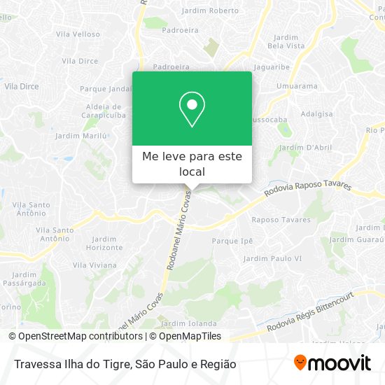 Travessa Ilha do Tigre mapa