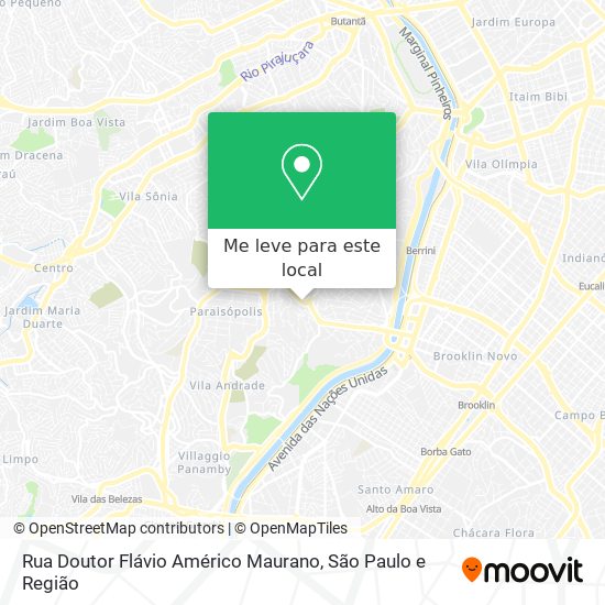 Rua Doutor Flávio Américo Maurano mapa