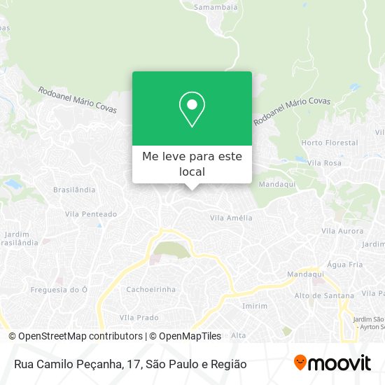 Rua Camilo Peçanha, 17 mapa