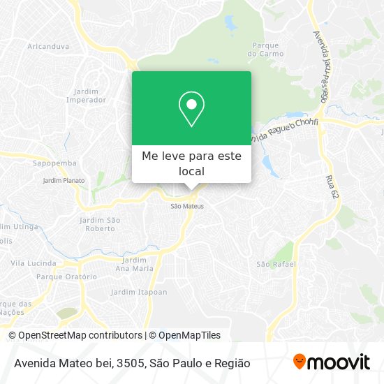 Avenida Mateo bei, 3505 mapa