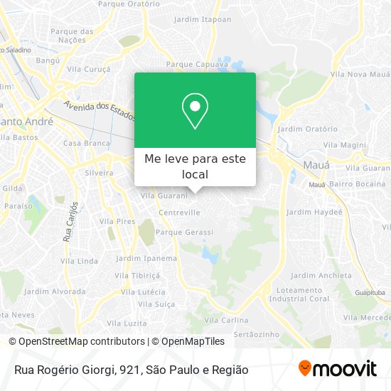 Rua Rogério Giorgi, 921 mapa