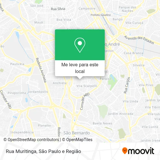 Rua Muritinga mapa