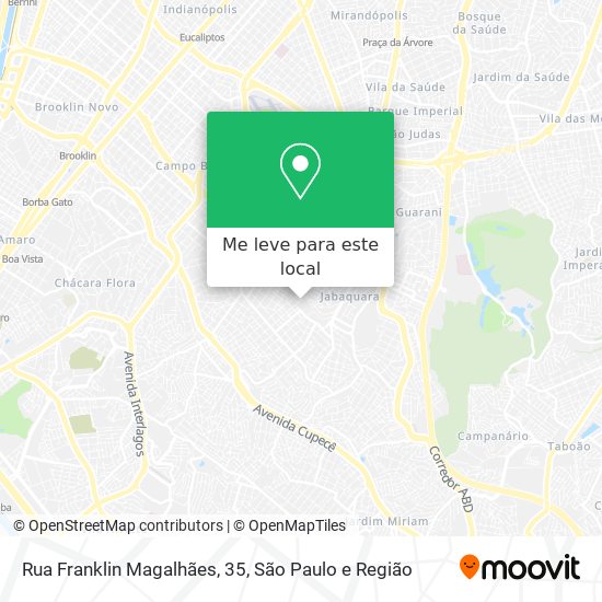 Rua Franklin Magalhães, 35 mapa