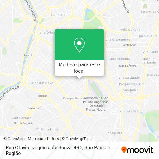 Rua Otavio Tarquínio de Souza, 495 mapa