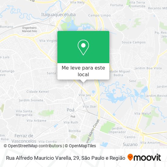 Rua Alfredo Maurício Varella, 29 mapa