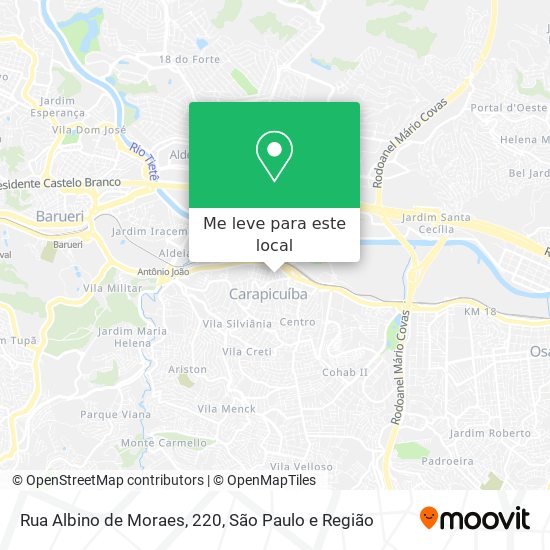Rua Albino de Moraes, 220 mapa
