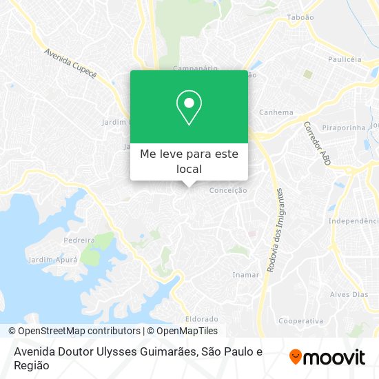 Avenida Doutor Ulysses Guimarães mapa