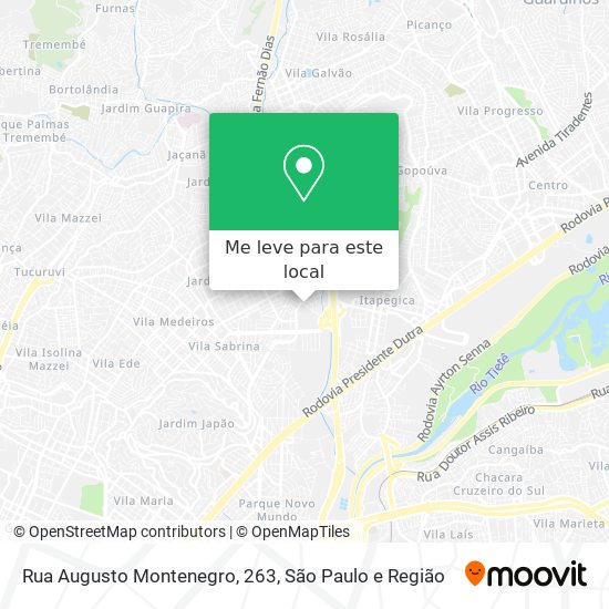 Rua Augusto Montenegro, 263 mapa