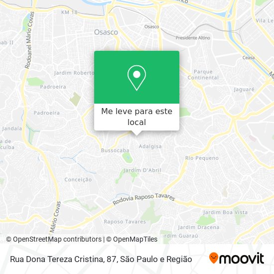 Rua Dona Tereza Cristina, 87 mapa