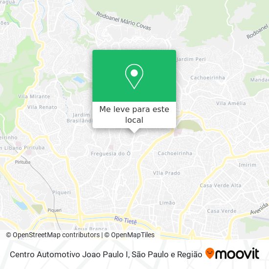 Centro Automotivo Joao Paulo I mapa