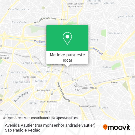 Avenida Vautier (rua monsenhor andrade vautier) mapa